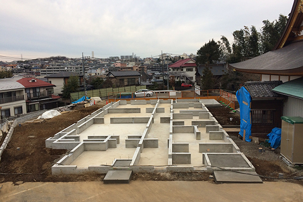 横浜 満願寺 客殿新築基礎工事