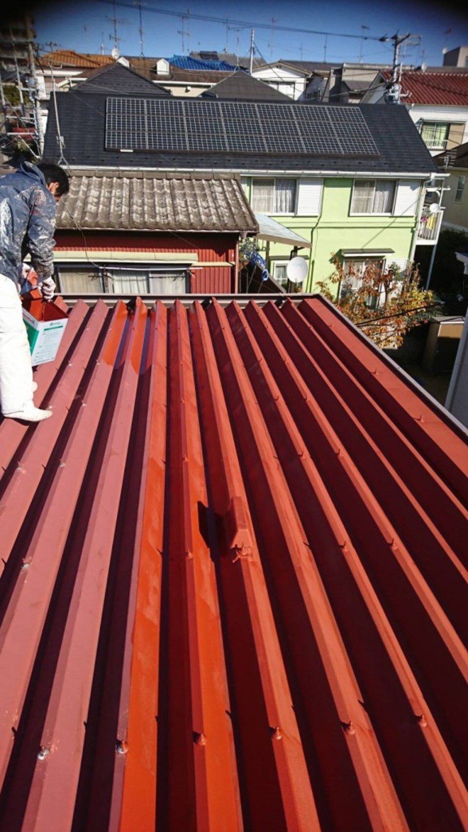 アパート屋根塗装工事のサムネイル