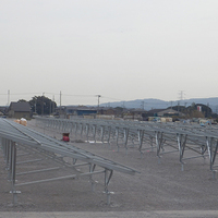 千葉県富津市ソーラーパネル基礎鉄骨架台パネル設置工事のサムネイル