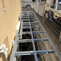 横浜市　駐車場　鉄骨工事が完了致しました！のサムネイル