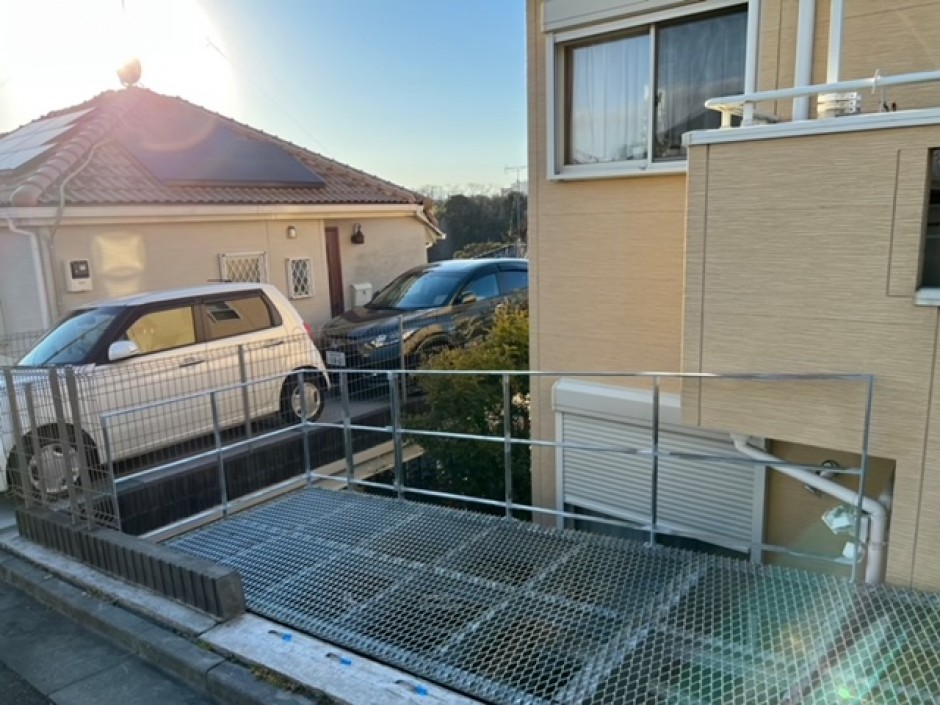 横浜市　駐車場　鉄骨工事が完了致しました！のサムネイル