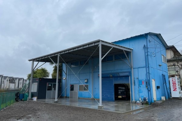 相模原市　自動車整備工場　土間工事～鉄骨工事