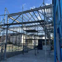 相模原市　自動車整備工場　土間工事～鉄骨工事のサムネイル