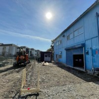 相模原市　自動車整備工場　土間工事～鉄骨工事のサムネイル
