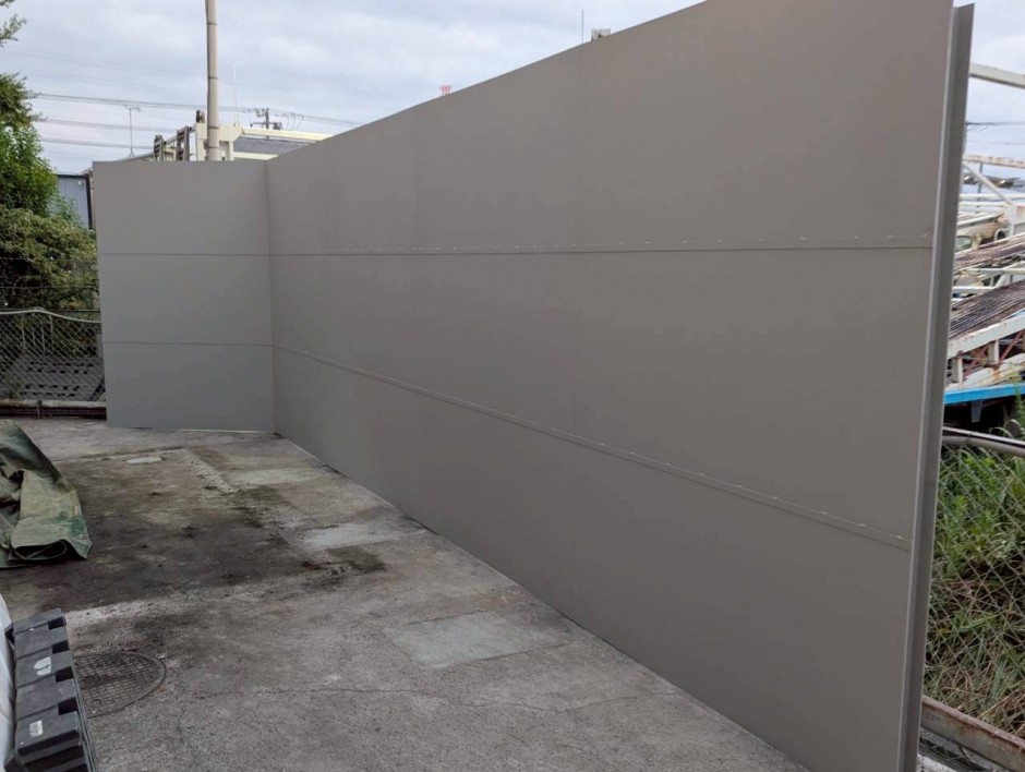 横浜市港北区　某工場　防護壁基礎鉄骨工事のサムネイル