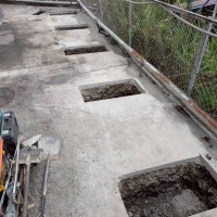 横浜市港北区　某工場　防護壁基礎鉄骨工事のサムネイル