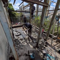 横浜市港北区　某工場　防護壁基礎鉄骨工事のサムネイル